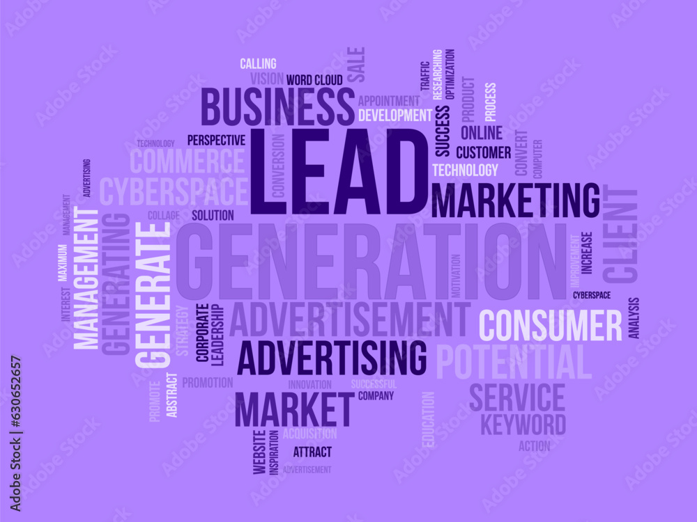 Word cloud background concept for Lead generation. Financial marketing strategy control for generating customer potential. vector illustration. Word cloud background concept for Lead generation. Financial marketing strategy control for generating customer potential. vector illustration.