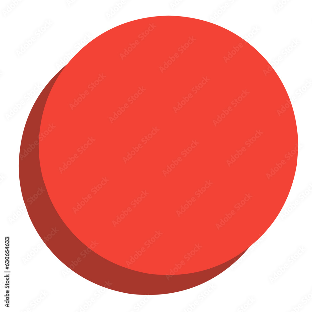 red blank circle icon background with shadow red blank circle icon background with shadow