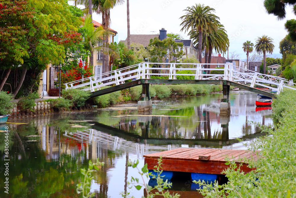 Los Angeles, California: VENICE CANALS, The Historic District of Venice Beach, City of Los Angeles, California