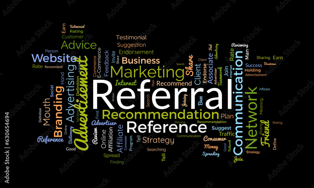 Word cloud background concept for Referrals. Business affiliate suggestion strategy for traffic network advertising. vector illustration. Word cloud background concept for Referrals. Business affiliate suggestion strategy for traffic network advertising. vector illustration.