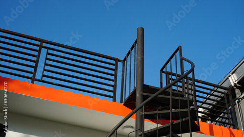 view of outdoor metal stairs © wahid bagus