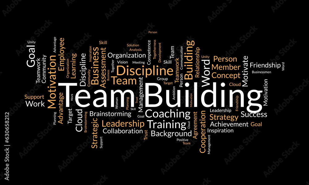 Word cloud background concept for Team building. Motivation coaching management with business assessment. vector illustration. Word cloud background concept for Team building. Motivation coaching management with business assessment. vector illustration.