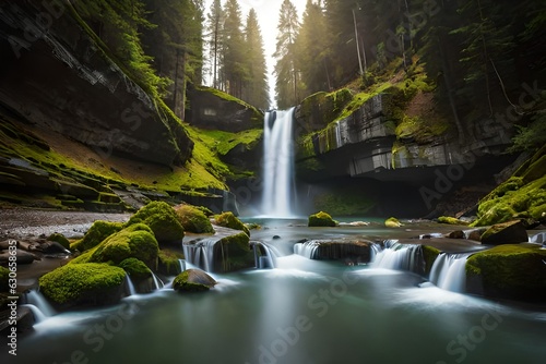 waterfall in the jungle