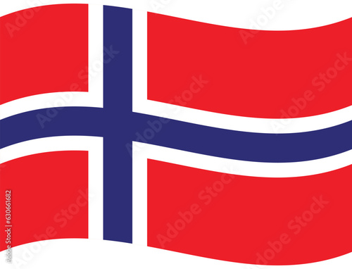 Norway flag. Flags of Norway. Norway flag wave