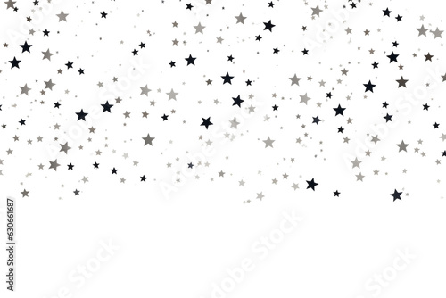 Stars isolated on transparent background cutout   ai generative