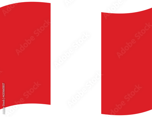 Flag of Peru. Peru flag. Peru flag wave