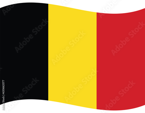 Flag of Belgium. Belgium flag wave