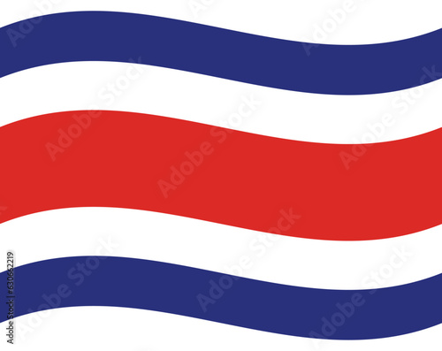 Costa Rica flag. Flag of Costa Rica. Costa Rica flag wave