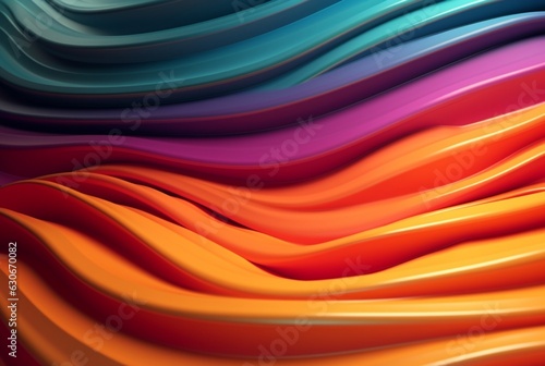 colorful 3d modern abstract background. generative ai
