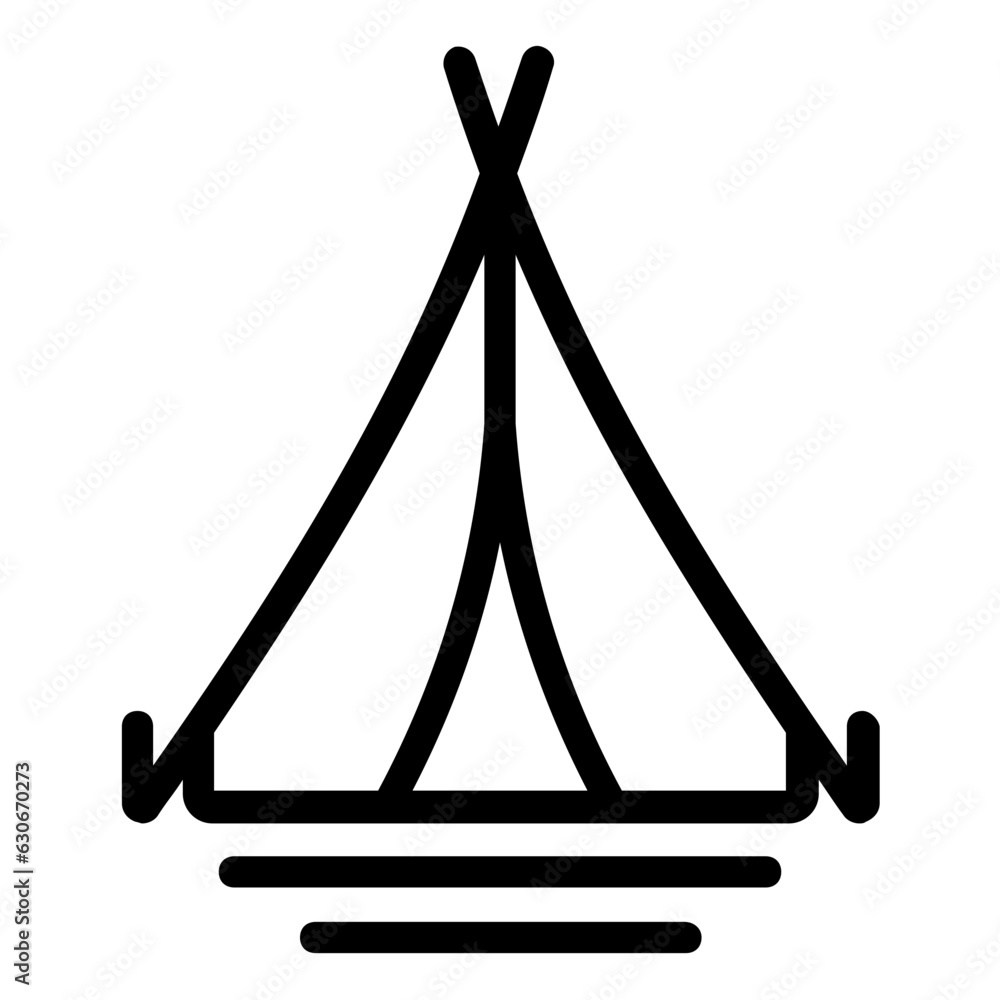 tent icon outline