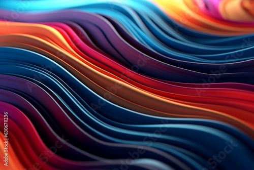 colorful 3d modern abstract background. generative ai