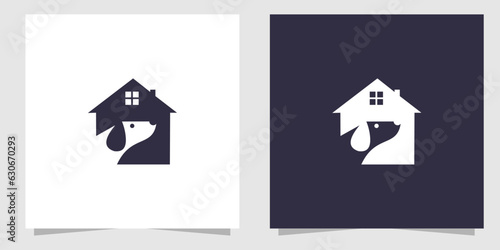 dog home logo design
