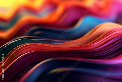 colorful 3d modern abstract background. generative ai