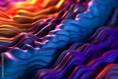 colorful 3d modern abstract background. generative ai