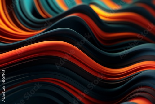 colorful 3d modern abstract background. generative ai