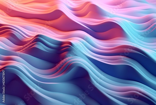 colorful 3d modern abstract background. generative ai