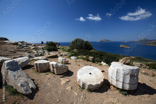 Remains of the temple of Poseidon, Cape Sounion, Greece