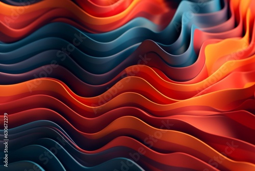 colorful 3d modern abstract background. generative ai