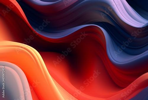 colorful 3d modern abstract background. generative ai