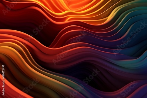 colorful 3d modern abstract background. generative ai