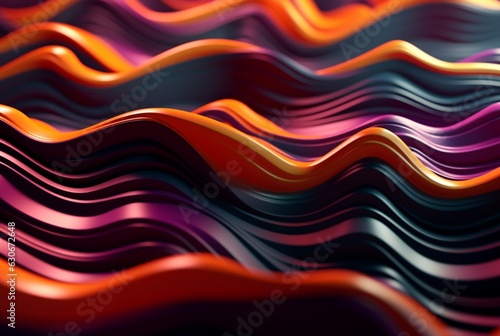 colorful 3d modern abstract background. generative ai