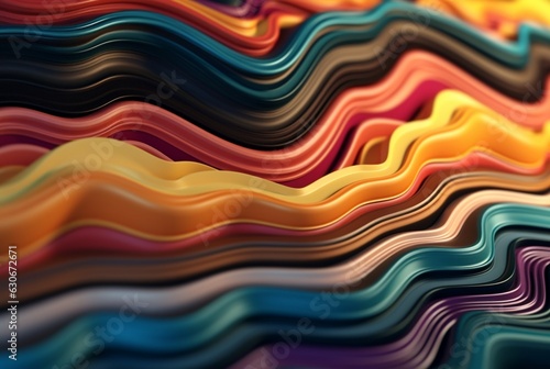 colorful 3d modern abstract background. generative ai