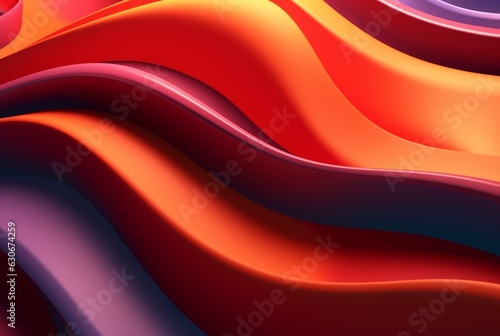 colorful 3d modern abstract background. generative ai
