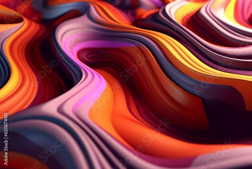 colorful 3d modern abstract background. generative ai