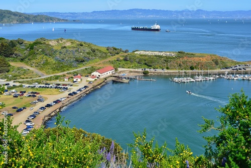 Billede på lærred Battery Spencer viewpoint San Francisco, California, USA - April 23, 2023