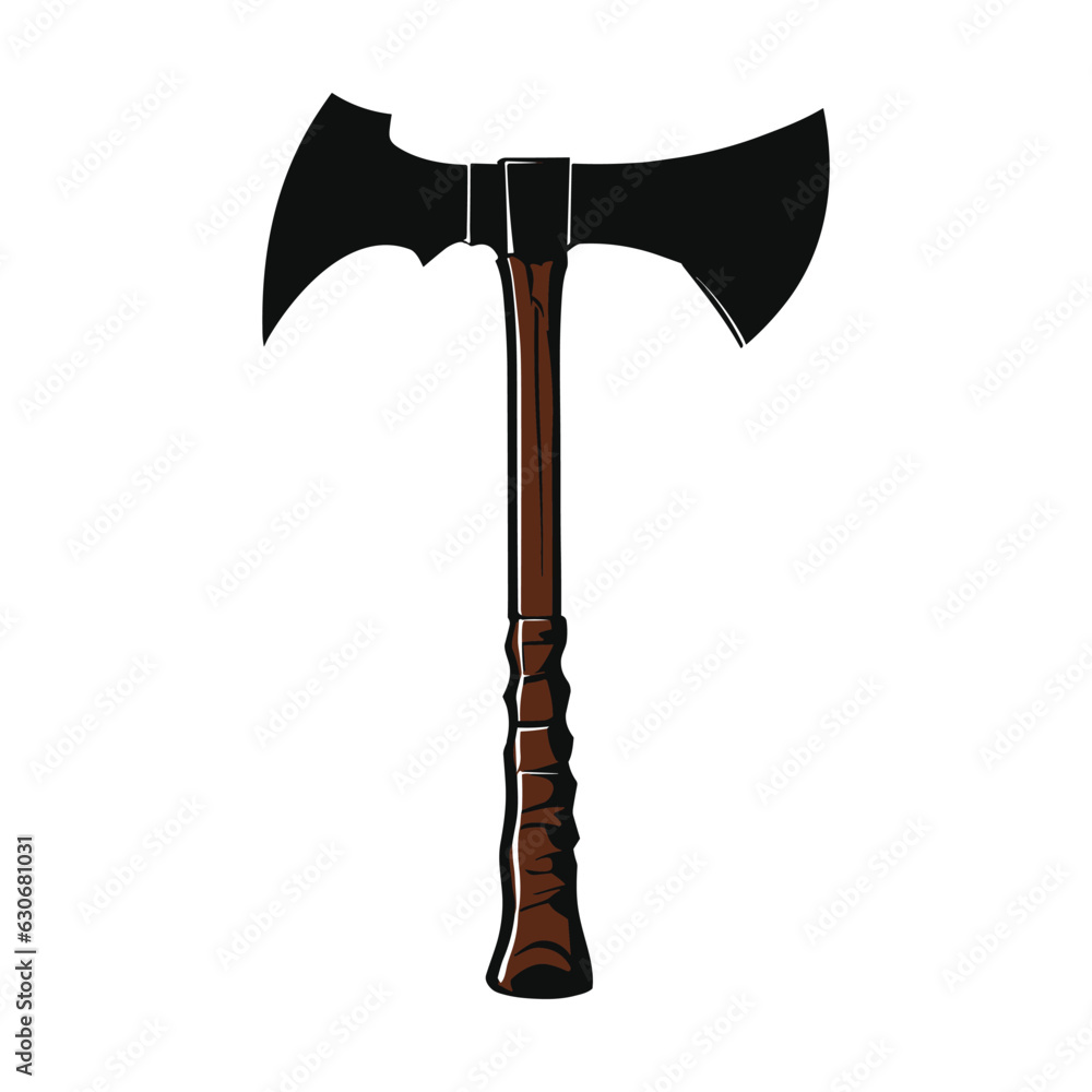 axe in a log on white background axe in a log on white background
