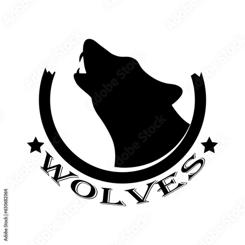 Wolf logo vector ilustration