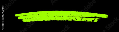 Kreidelinie grün auf schwarz zum Markieren oder Durchstreichen