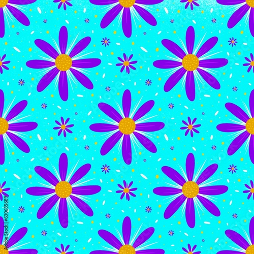 Flowers, leaves, colorful wallpapers, designed for carpet, wallpaper, clothes, wrapping, fabric, cover.