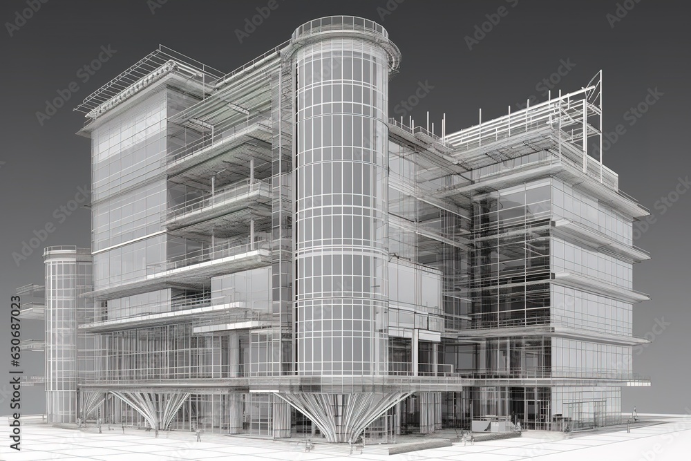 architecture building constructio. Generated AI architecture building constructio. Generated AI