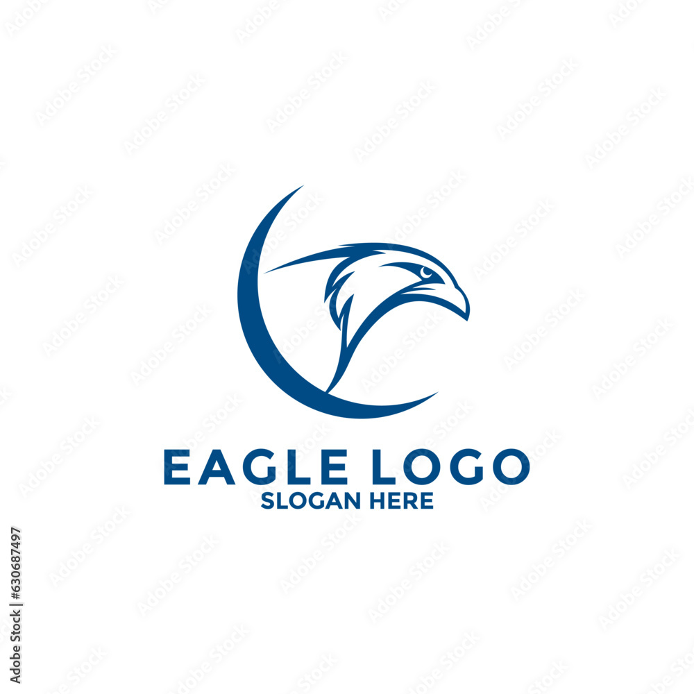 Eagle Bird Logo Vector Template. Eagle Logo Icon, Business Logo Concept