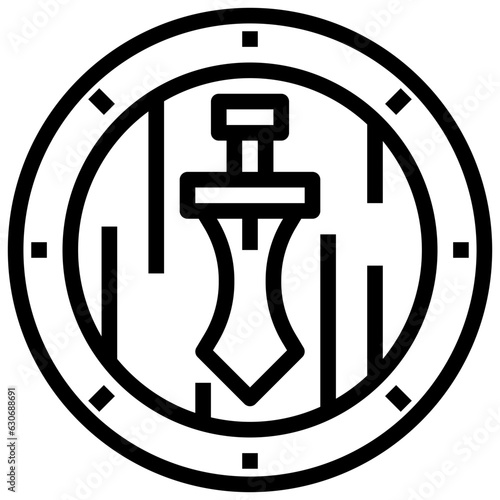 MMORPG line icon,linear,outline,graphic,illustration