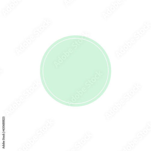 Circle green pastel 