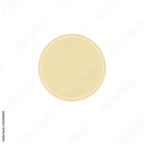 Yellow circle paper 