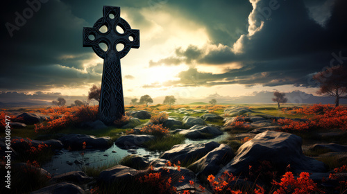 Beautiful Christian Cross: Symbol of Faith and Spirituality photo