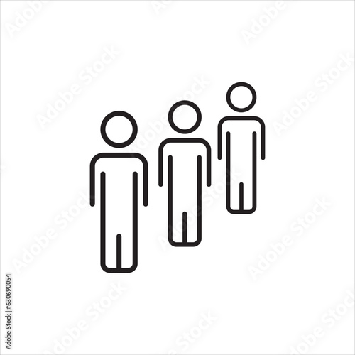 people icon vector illustration symbol