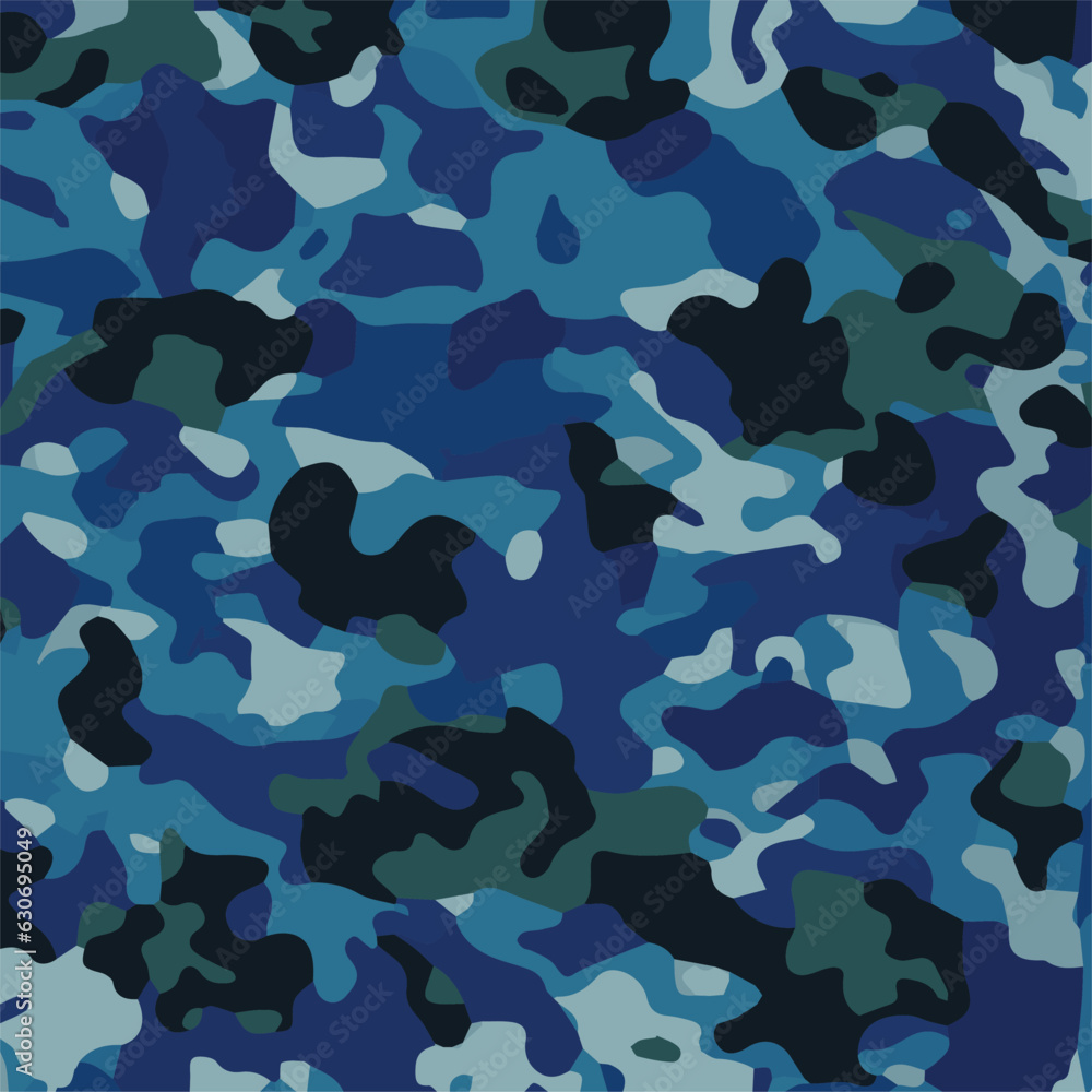 Camouflage seamless pattern. Trendy style camo, repeat print. Vector illustration. Khaki texture, perfect for military army design Camouflage seamless pattern. Trendy style camo, repeat print. Vector illustration. Khaki texture, perfect for military army design
