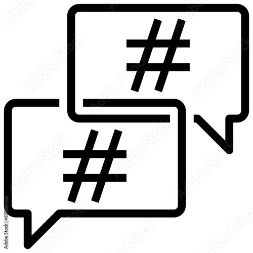 hashtag line icon,linear,outline,graphic,illustration