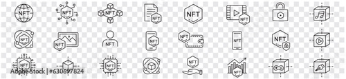 NFT wallet blockchain token crypto cryptocurrency bitcoin coins icons collection editable stroke vector
