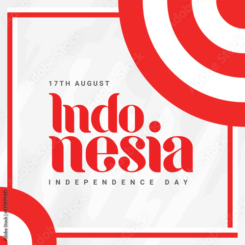 Indonesia independence day or dirgahayu kemerdekaan Indonesia Soical Media Post Banner photo