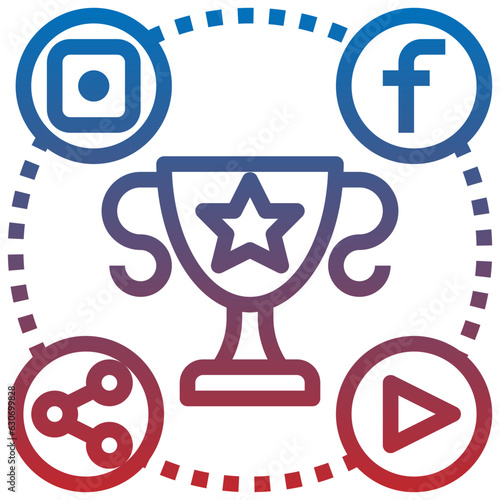 contest line icon,linear,outline,graphic,illustration
