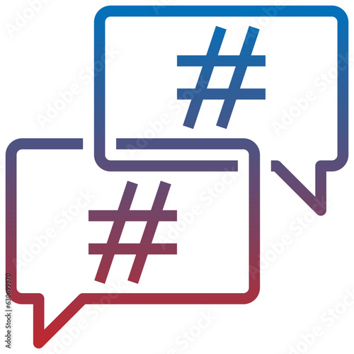 hashtag line icon,linear,outline,graphic,illustration