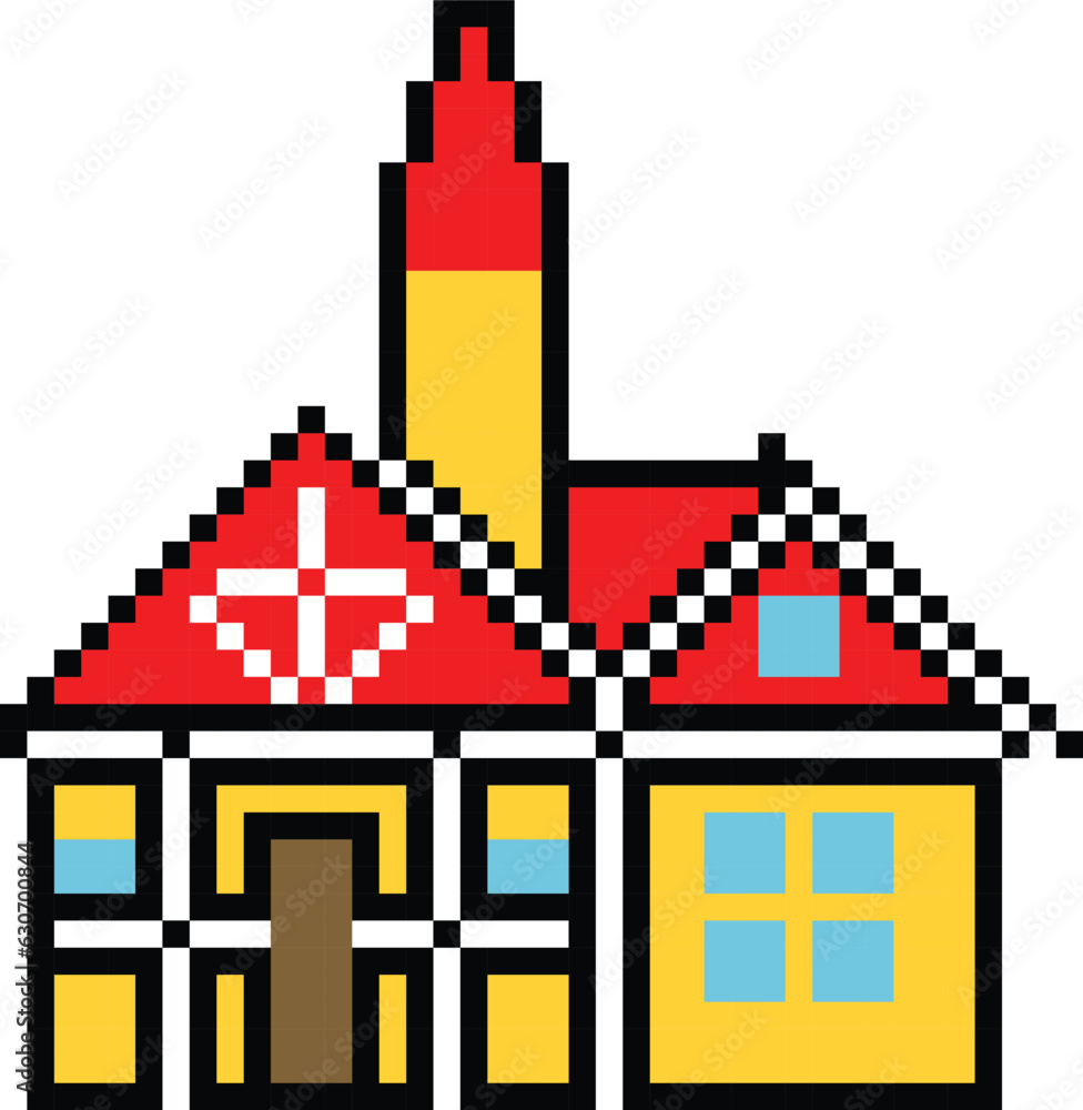 House Pixel art vector image House Pixel art vector image
