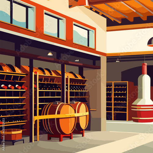 interior of an old winery