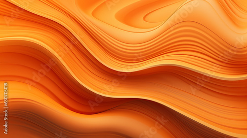 An abstract orange background with wavy lines
