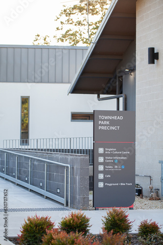 Sign to Singleton Information Centre and singleton arts and cultural centre